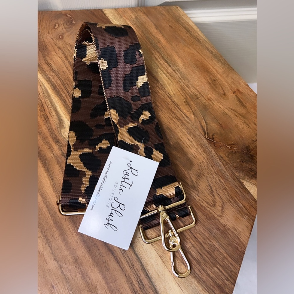 Wild About You Brown/Black Leopard Bag Strap